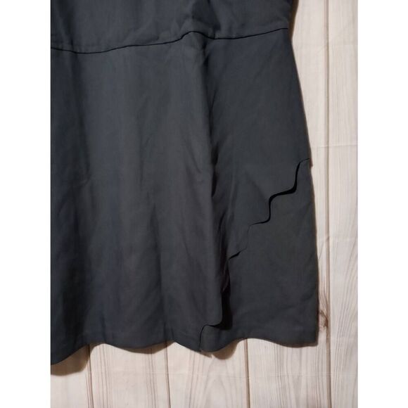 Loft Dress Ladies 26 Gray Short Sleeve Midi Office Siren Corpcore - Picture 5 of 9